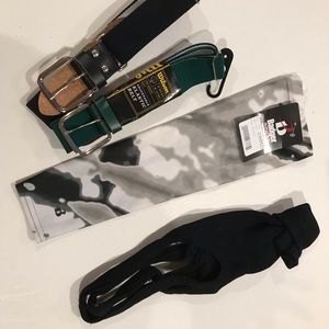 Baseball belts, stirrup socks & arm sleeve
